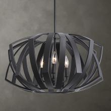  22137 - Uttermost Thales Black Geometric 3 Light Pendant