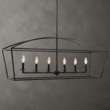  21348 - Uttermost Clayton 6 Light Linear Chandelier