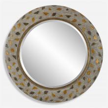  09921 - Copper Terrazzo Round Mirror