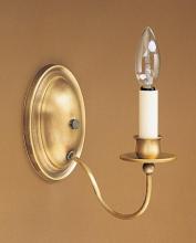  119-AB-LT1 - Wall Sconce 1 J-Arm Antique Brass 1 Candelabra Socket Eggshell Shade