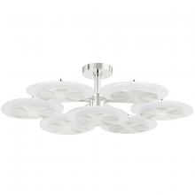  328-38-PN - 7 LIGHT SEMI FLUSH