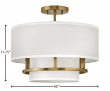  38893LCB - Medium Semi-flush Mount