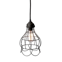  225033 - Wire Rose 1-Light Mini Pendant Light in Rustic Carob