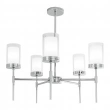  8971-PN-CL - Kimberly 27'' Wide 5-Light Chandelier - Polished Nickel