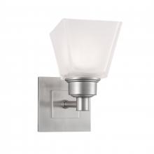  9635-BN-SQ - Matthew 8.25'' High 1-Light Sconce - Brushed Nickel