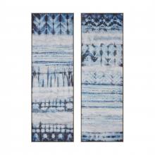  S0056-10622/S2 - Shibori Framed Wall Art - Set of 2